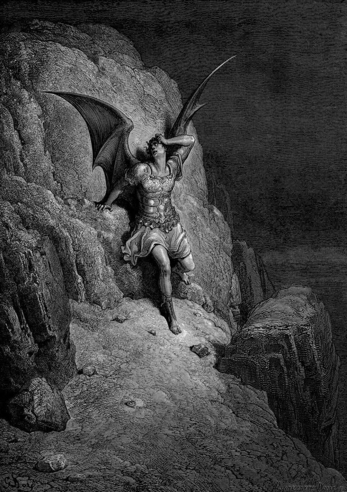 La chute de Lucifer - Gustave Doré